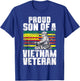 Proud Son Of A Vietnam Veteran Independence Army Grandson T-Shirt - T-Shirt | Royal