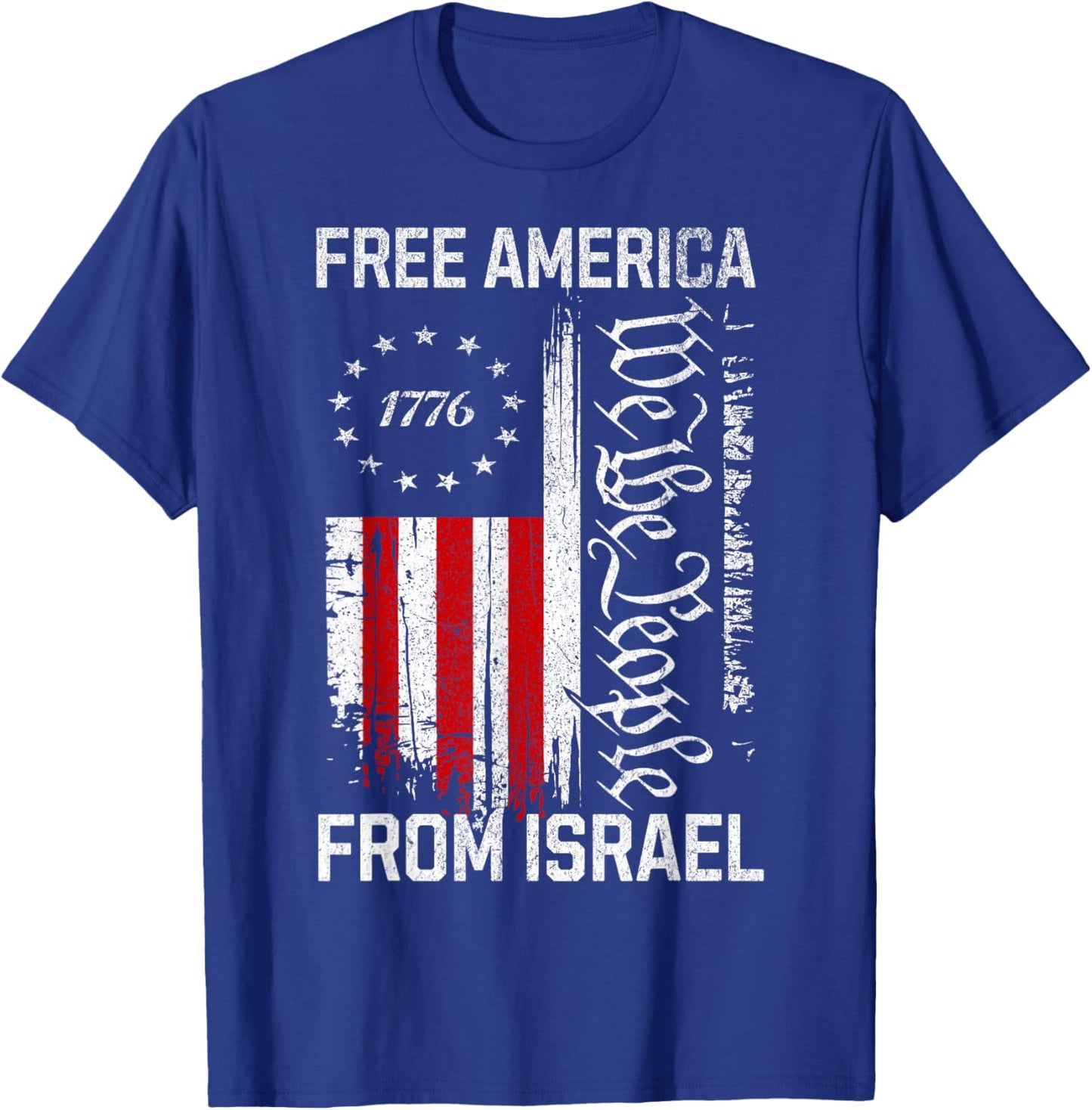 Free America from Israel T-Shirt - T-Shirt | Royal