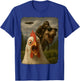 Funny Chicken Selfie Bigfoot Sasquatch Riding T-Rex UFO T-Shirt - T-Shirt | Royal