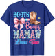 Boots or Bows Mamaw Loves You Gender Reveal Party T-Shirt - T-Shirt | Royal