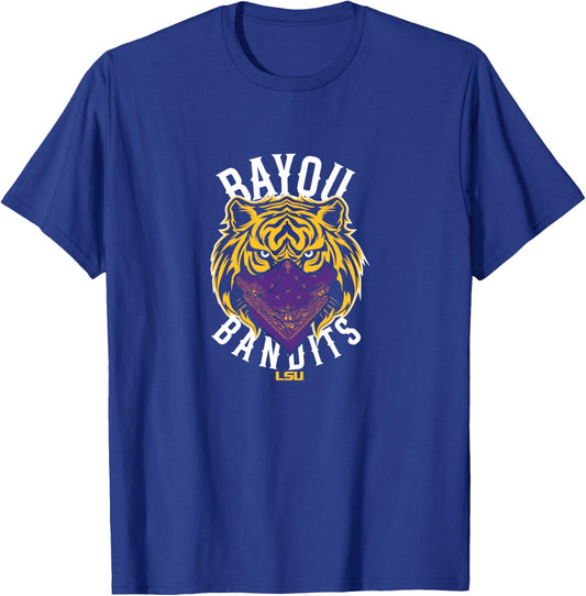 LSU Football - Bayou Bandits - LSU Tigers T-Shirt - T-Shirt | Royal