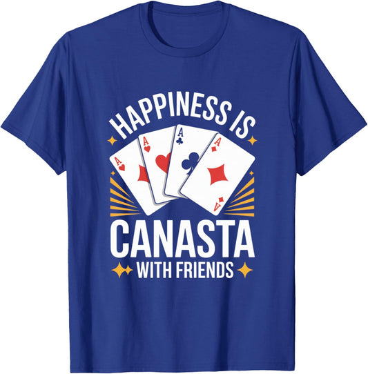 Happiness Is Playing Canasta Card Game With Friends Canasta T-Shirt - T-Shirt | Royal