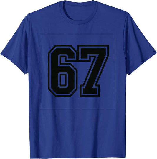 67 Meme Six Seven 6 7 Meme Design 6 7 T-Shirt - T-Shirt | Royal