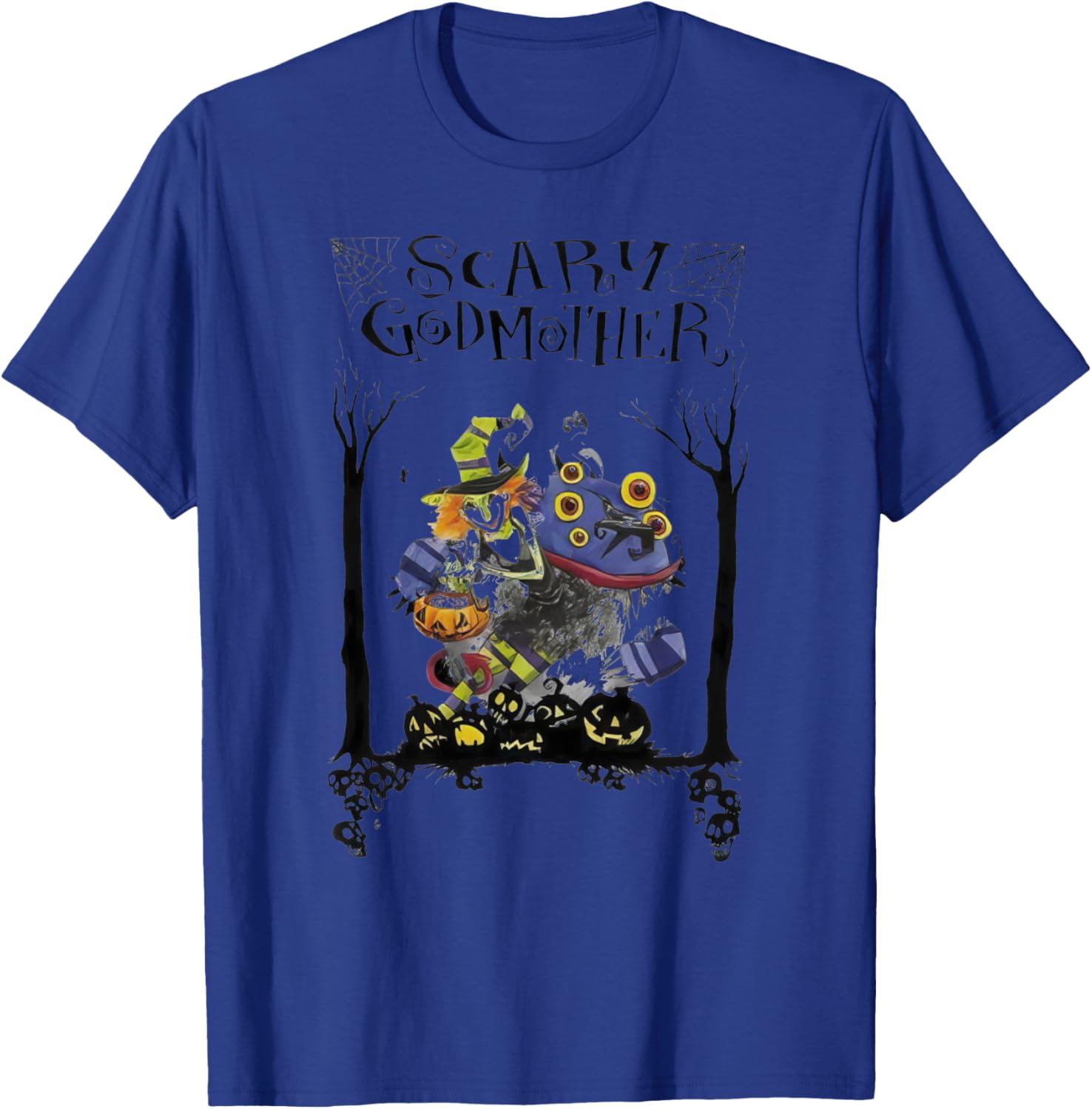 Scary Godmother Spooktakular Stories Halloween T-Shirt - T-Shirt | Royal