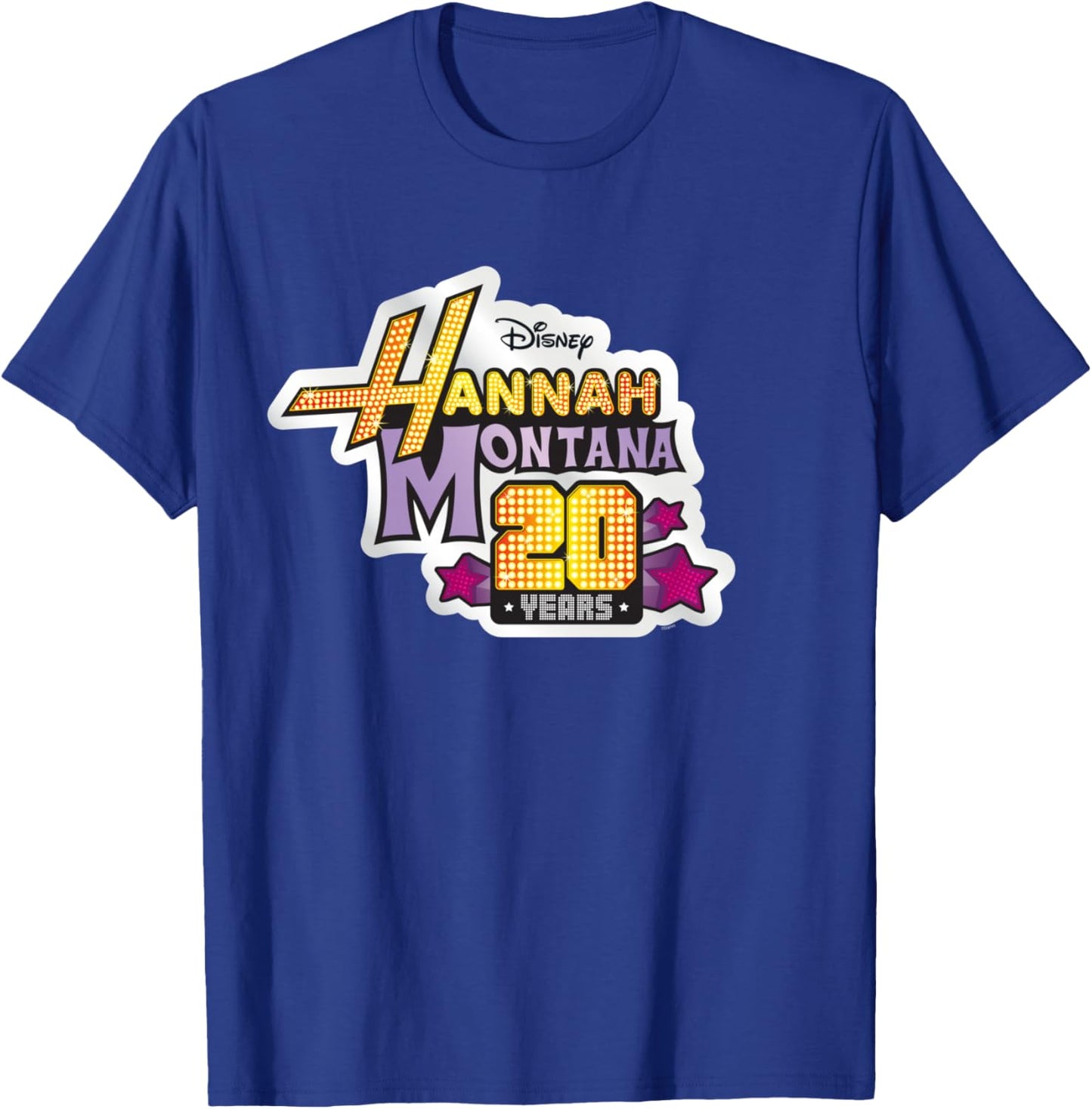 Disney Hannah Montana 20th Anniversary Official Logo T-Shirt - T-Shirt | Royal
