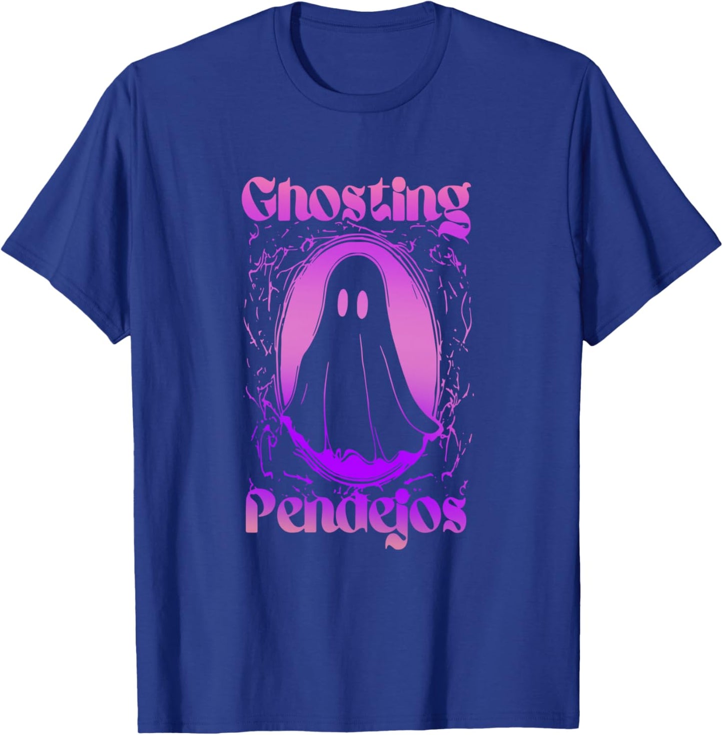 Ghosting Pendejos Funny Ghost Halloween T-Shirt - T-Shirt | Royal