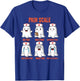 Pain Scale Spooky Ghosts Fall Halloween Trauma Funny Nurse T-Shirt - T-Shirt | Royal