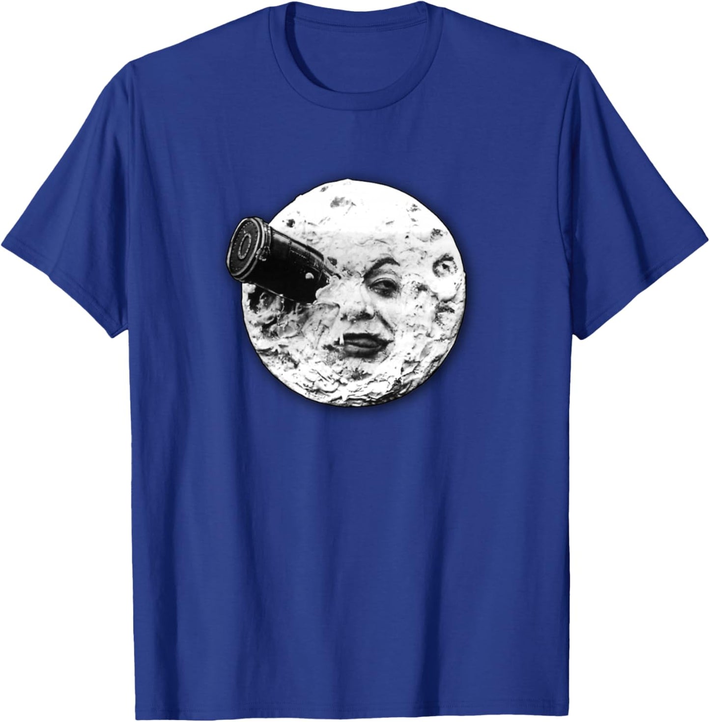 Moon Spaceship Face Trip to the Moon Voyage dans la Lune T-Shirt - T-Shirt | Royal
