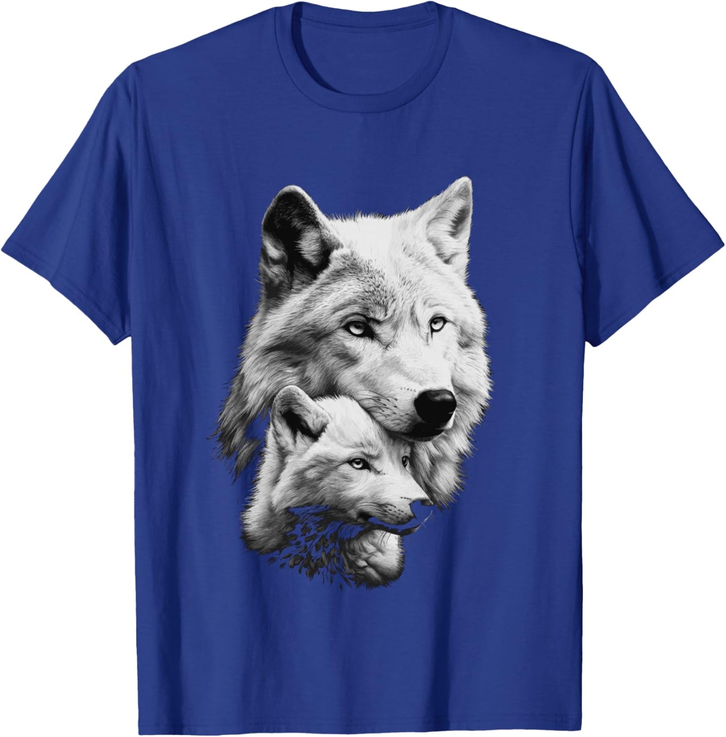 Wolf and Cub Men Wolf Lovers Women Wolf T-Shirt - T-Shirt | Royal