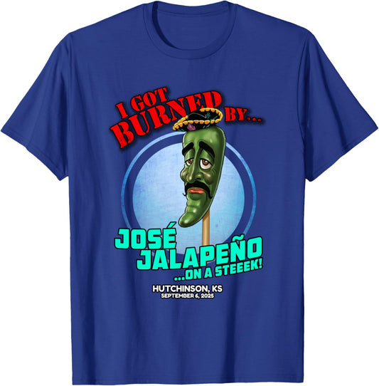 Jose Jalapeno On A Stick Hutchinson, KS (2025) T-Shirt - T-Shirt | Royal