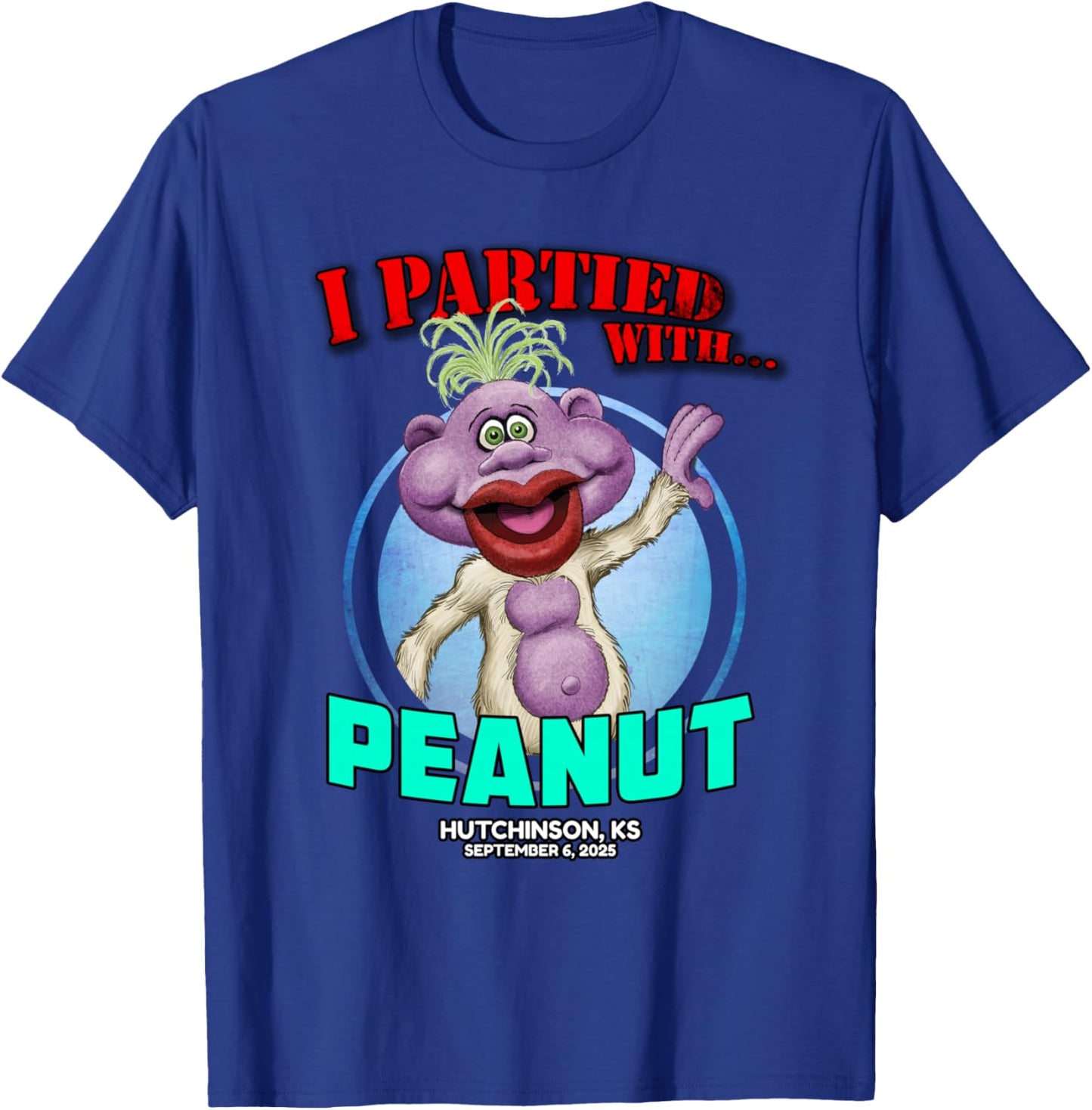 Peanut Hutchinson, KS (2025) T-Shirt - T-Shirt | Royal