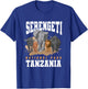 Serengeti National Park Tanzania Safari Animals Big 5 Africa T-Shirt - T-Shirt | Royal