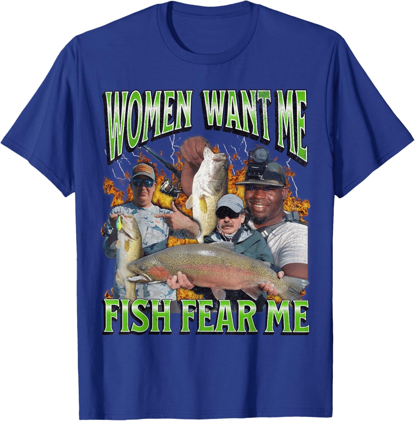 MildlyPerturbed Women's Fishing Graphic - Black, Short Sleeve, Small, Adult, -Adults, Family, Friends, Sports Enthusiasts, Fishing Enthusiasts, , Young Adults, Small Size T-Shirt - T-Shirt | Royal