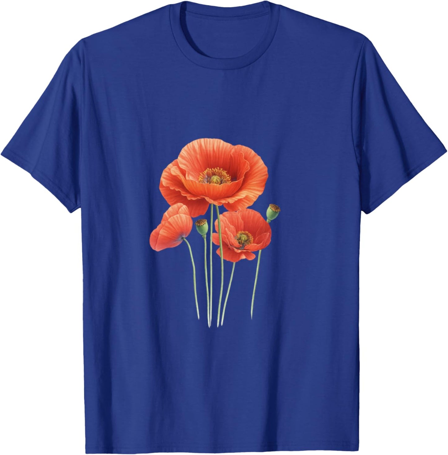 Poppy Flower T-Shirt - T-Shirt | Royal