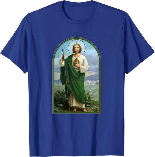 San Judas Tadeo Saint Jude Thaddeus T-Shirt - T-Shirt | Royal