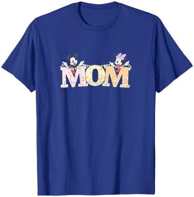 Disney Mom Mickey & Minnie Pastel Letters Family Disney Trip T-Shirt - T-Shirt | Royal