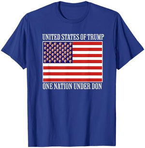 United States of Trump One-Nation Under Don Trump Flag 2024 T-Shirt - T-Shirt | Royal
