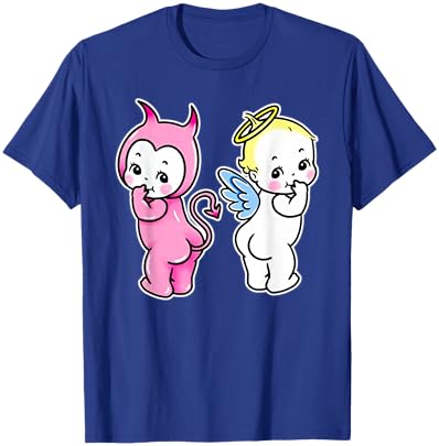 Kewpie Baby Angel Devil Cherubs T-Shirt - T-Shirt | Royal