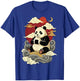 Panda Eating Onigiri Japanese Sushi Manga Japan T-Shirt - T-Shirt | Royal
