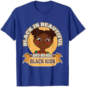 My Black is Beautiful Black Women Kids Empowerment Beauty T-Shirt - T-Shirt | Royal