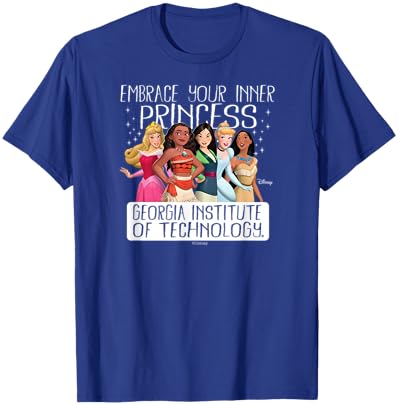 Georgia Tech Yellow Jackets Inner Princess Navy T-Shirt - T-Shirt | Royal