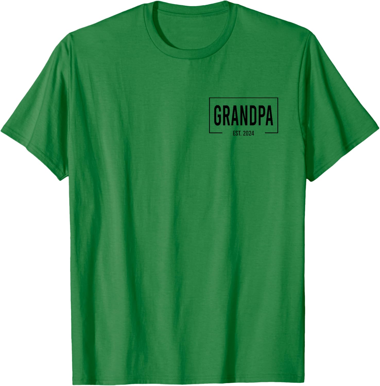 Grandpa Est. 2024 Logo Paps Loading New Grandpa T-Shirt - T-Shirt | Irish Green