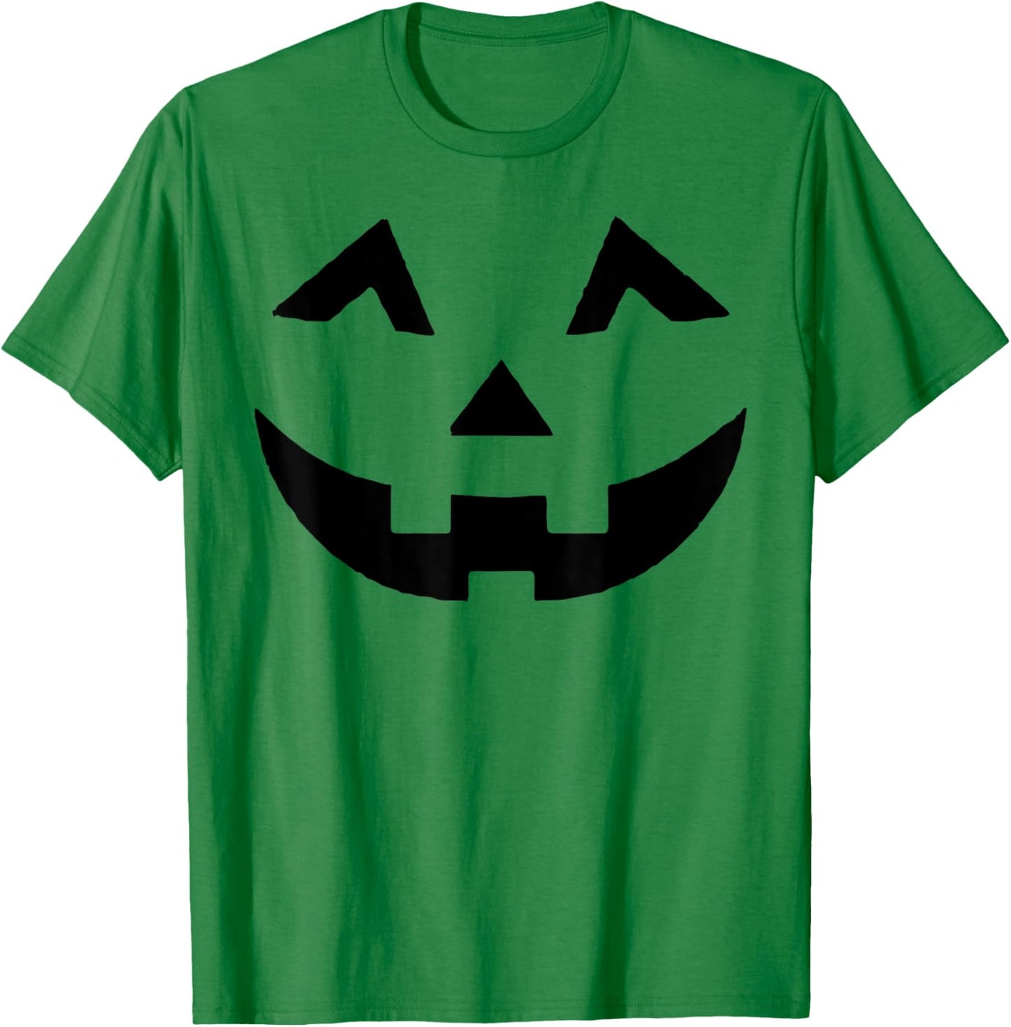 Jack O Lantern Face Pumpkin Eyelashes Hallowen Costume Funny T-Shirt - T-Shirt | Irish Green