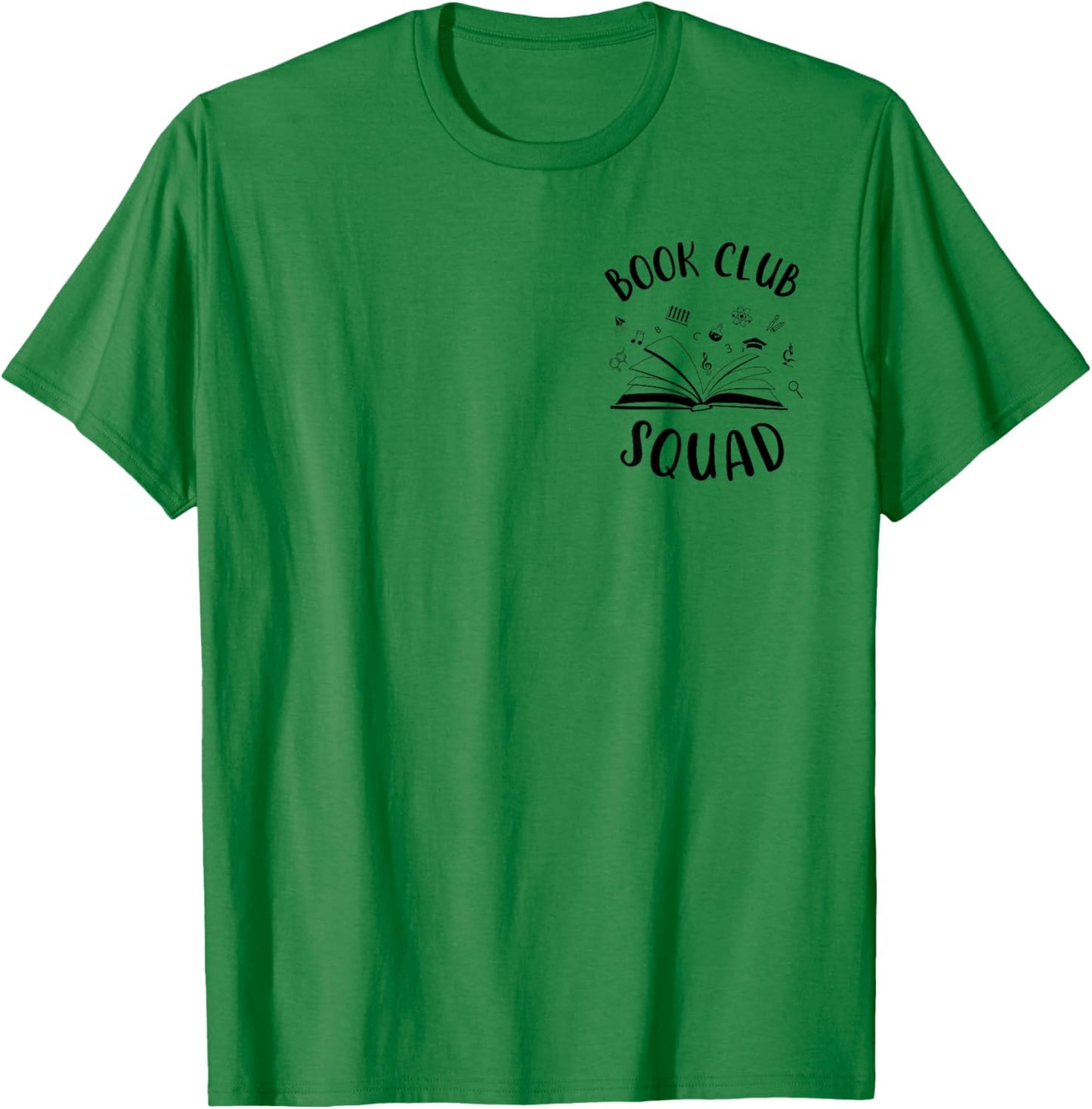Books Club Squad Reading Book Lover Book Minimalist Team T-Shirt - T-Shirt | Irish Green
