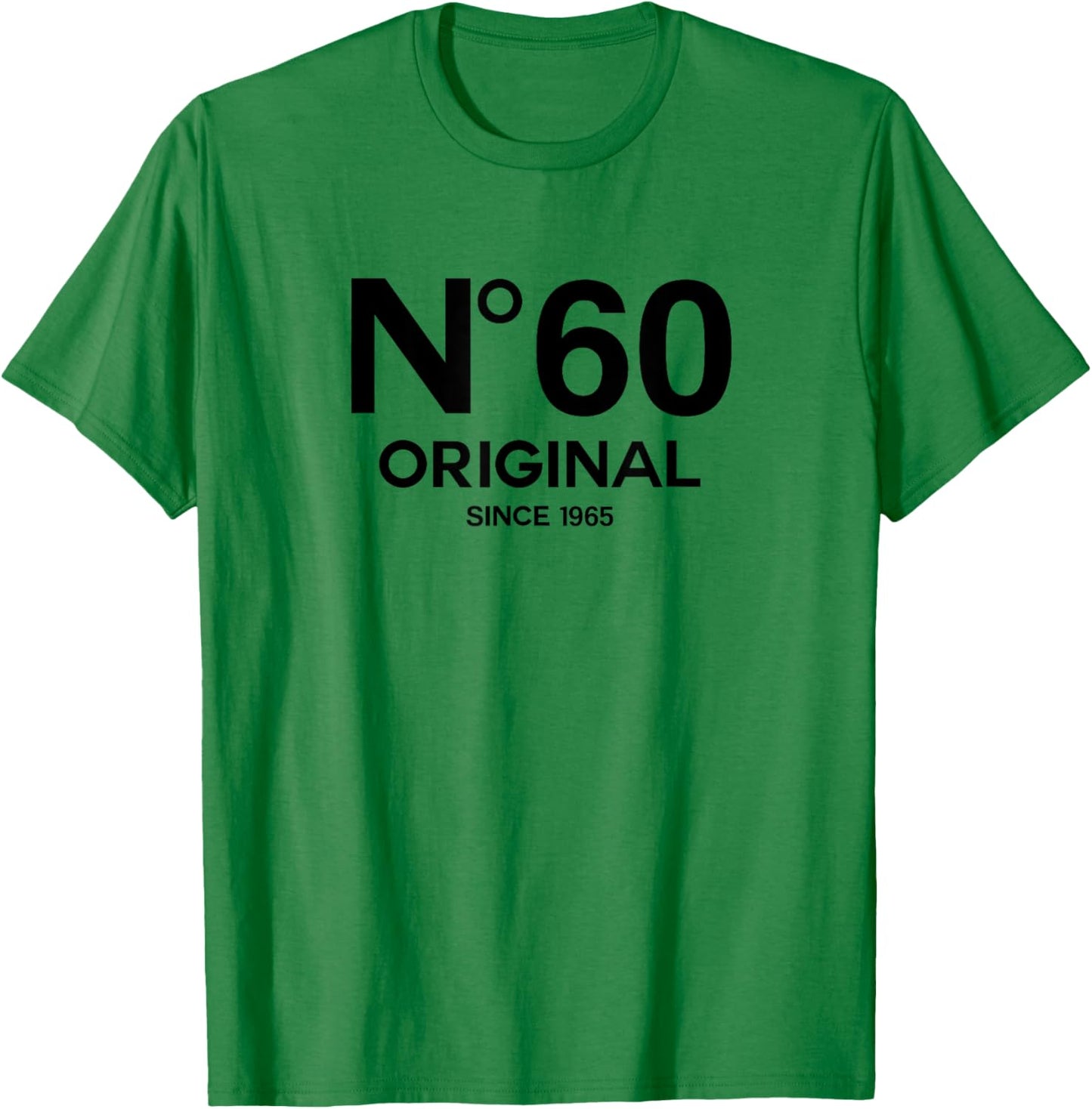 No 60 Original 60th Birthday Born in 1965 Fiftieth Retro T-Shirt - T-Shirt | Irish Green