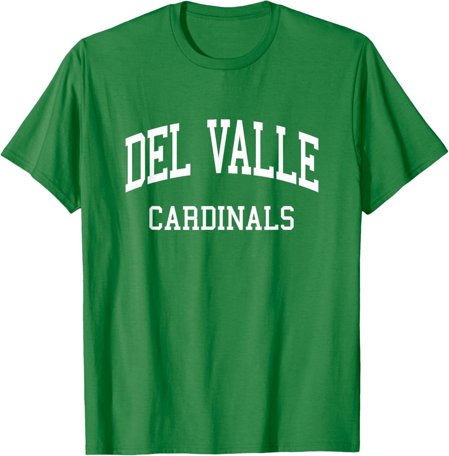 Del Valle High School HS Del Valle TX Retro Sports T-Shirt - T-Shirt | Irish Green