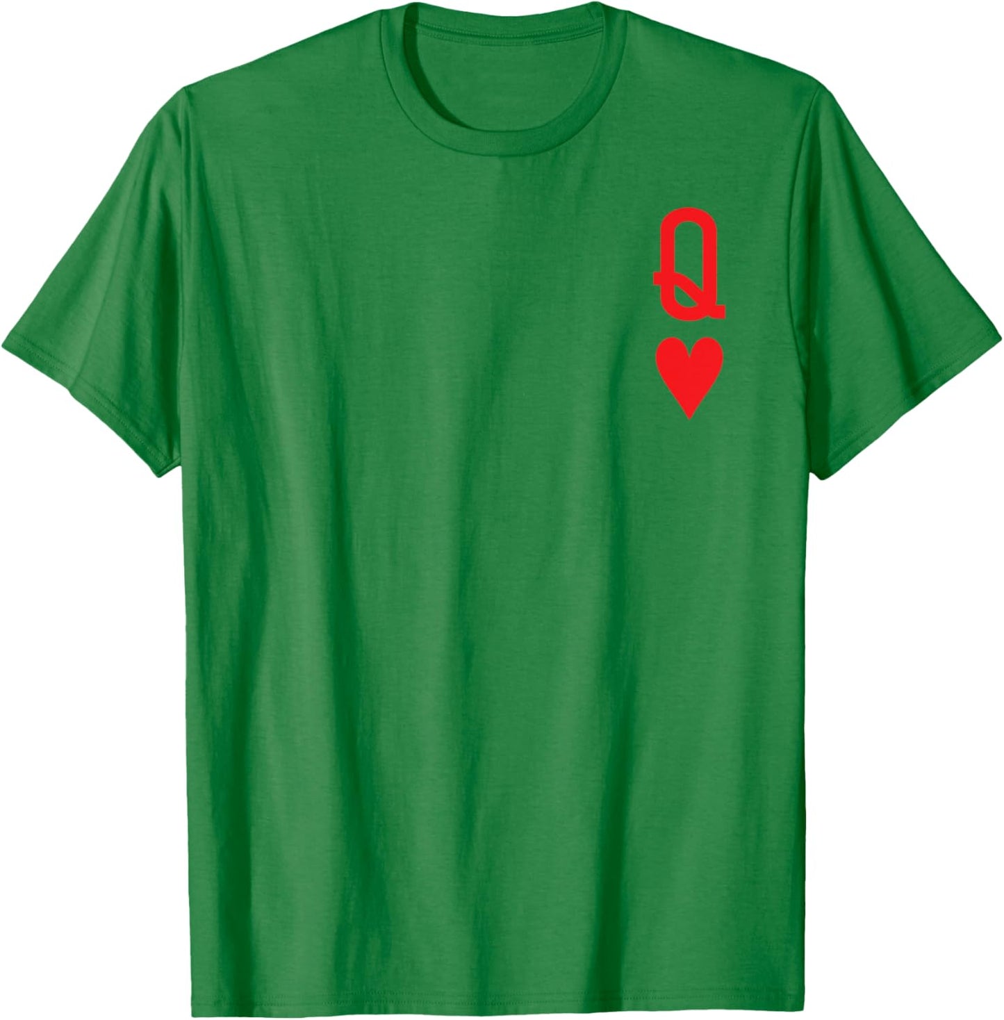 Queen of Hearts and King of Hearts Couples Matching Pajama T-Shirt - T-Shirt | Irish Green