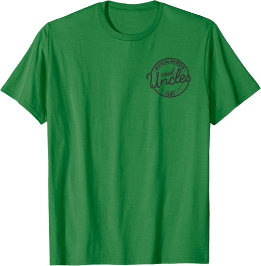 Official Member Cool Uncles Club Funny Uncle Father's Day T-Shirt - T-Shirt | Irish Green