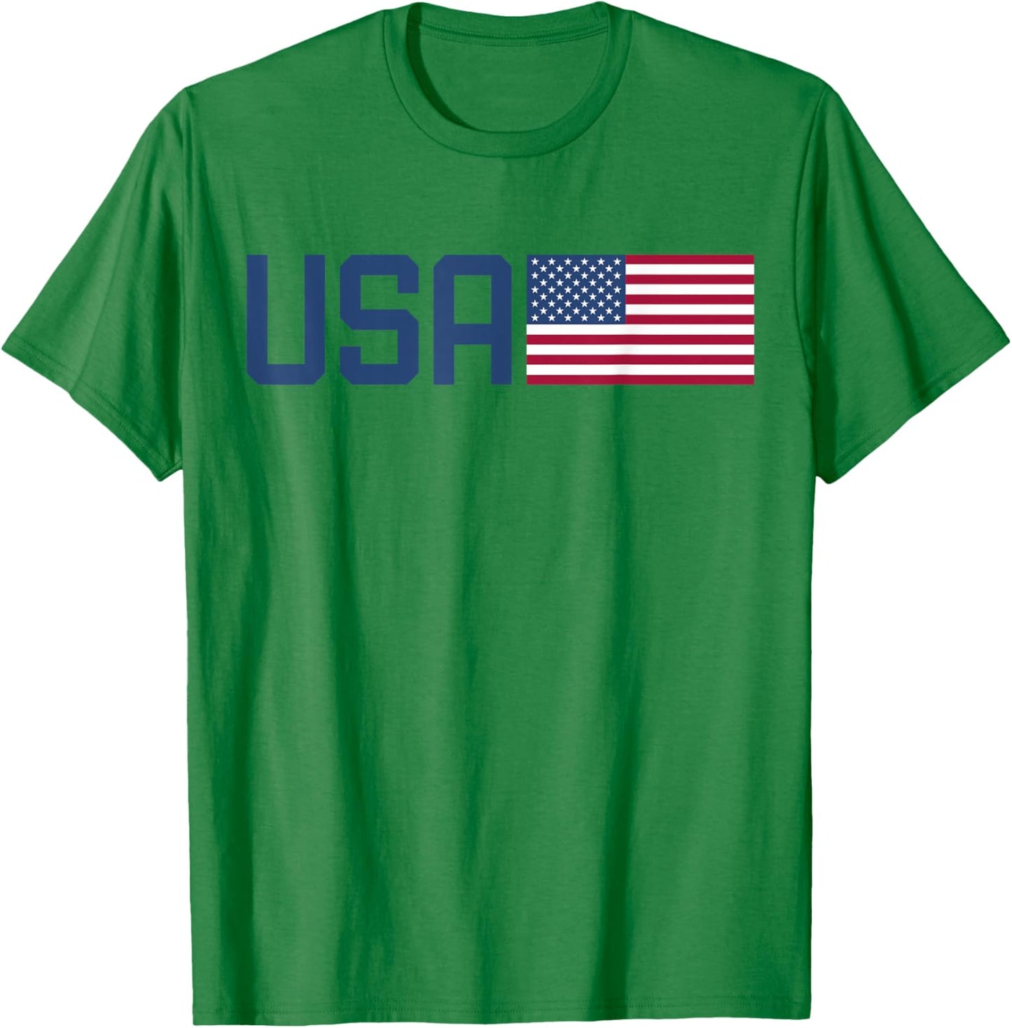 USA Shirt Women Men Kids American Flag 4th of July Patriotic T-Shirt - T-Shirt | Irish Green