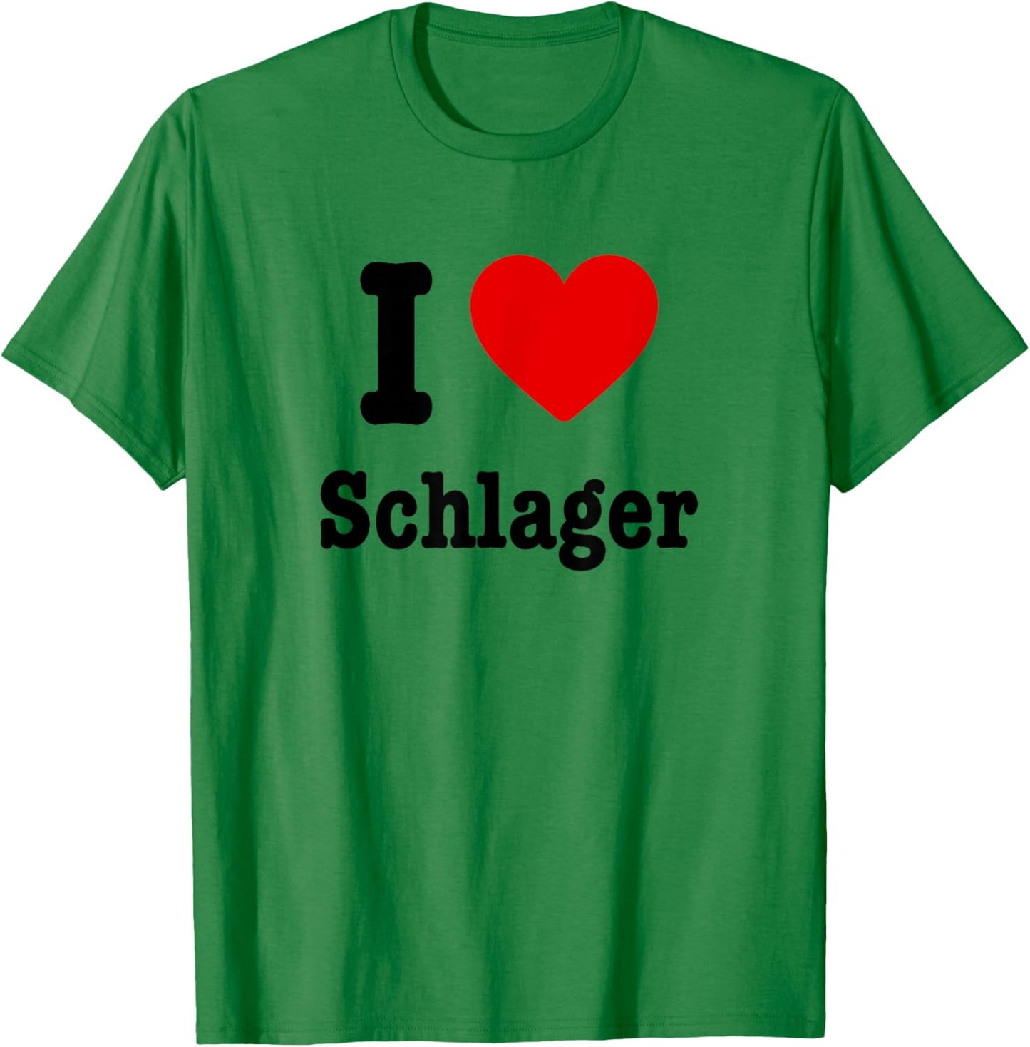 Ich liebe Schlager T-Shirt - T-Shirt | Irish Green