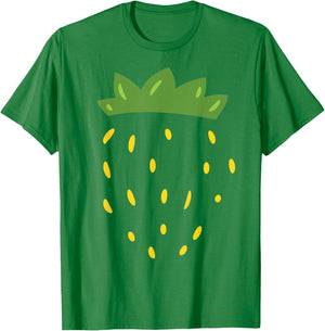 Lazy Strawberry Costume Strawberry Disguise Funny Strawberry T-Shirt - T-Shirt | Irish Green