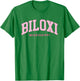 Biloxi Mississippi Retro Preppy Throwback Girls Pink T-Shirt - T-Shirt | Irish Green