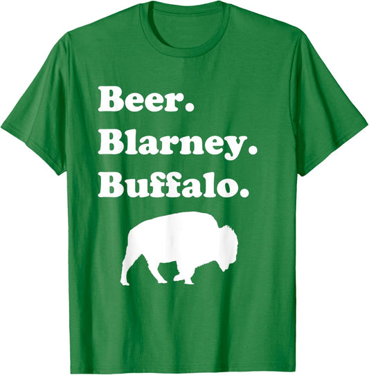 Beer Blarney Buffalo St. Patrick's Day Buffalo NY Drinking T-Shirt - T-Shirt | Irish Green