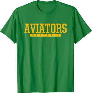 Sycamore Aviators Softball HS T-Shirt - T-Shirt | Irish Green