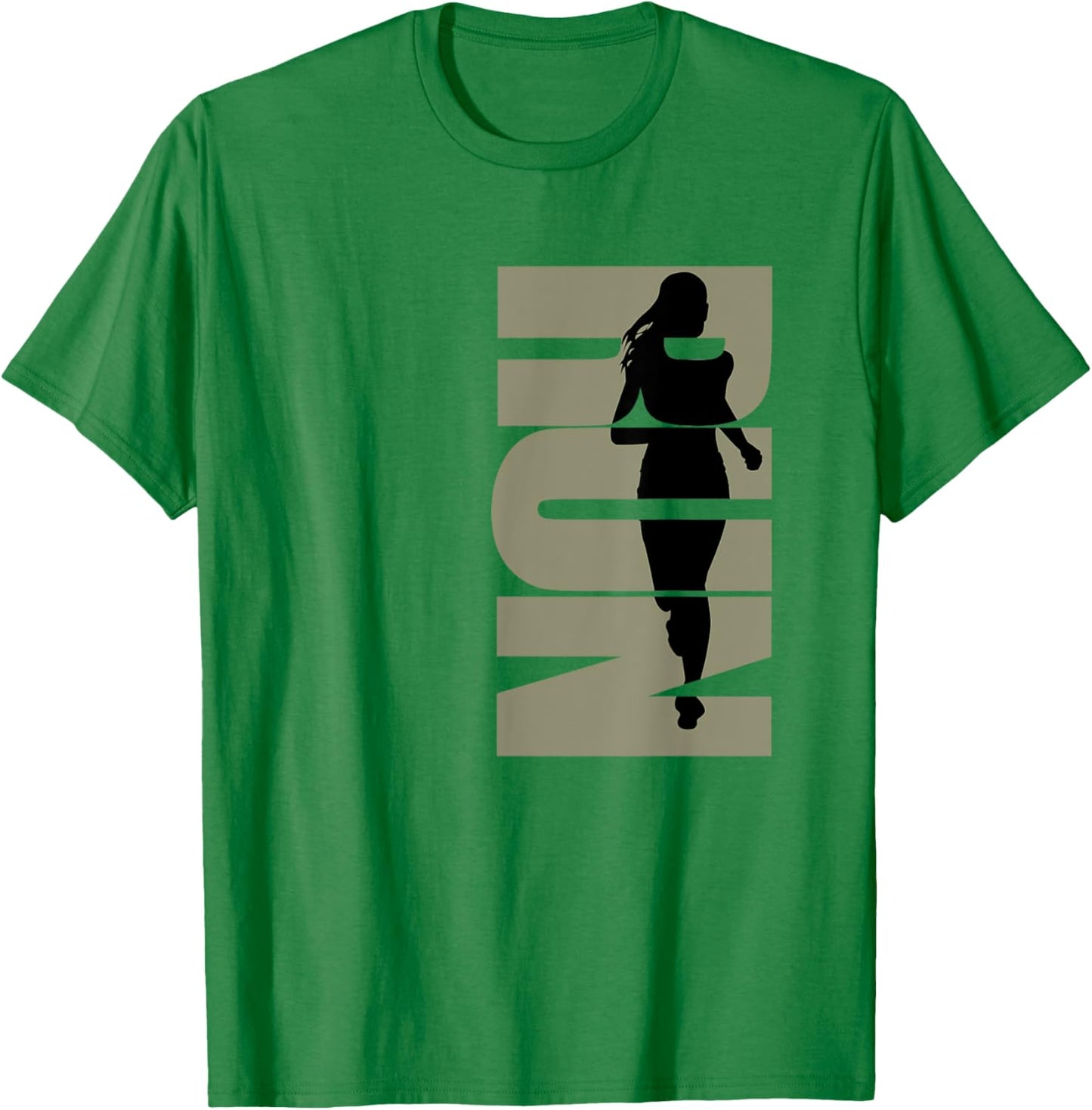 Ladies Run logo sand T-Shirt - T-Shirt | Irish Green