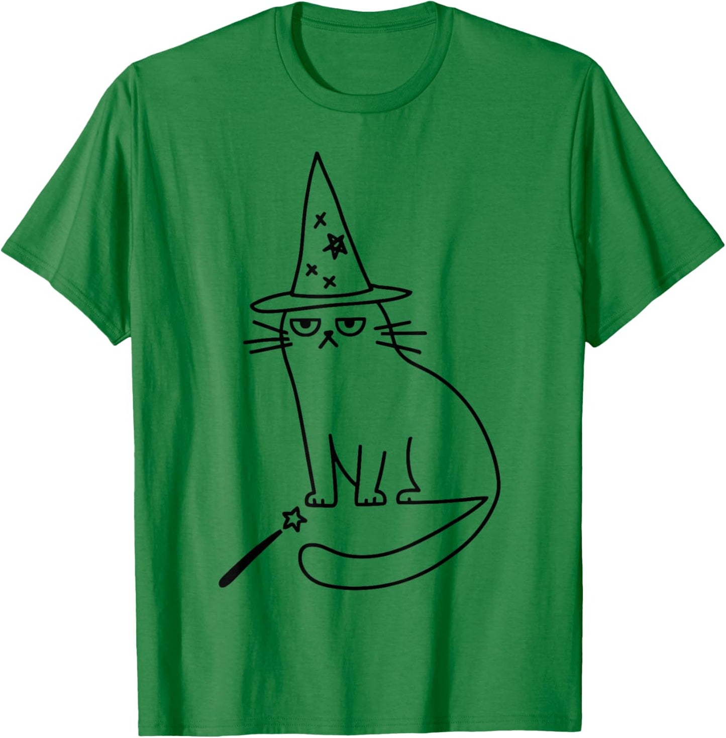 Wizard Cat Meme Funny Halloween Costume Funny Memes Dank Kid T-Shirt - T-Shirt | Irish Green
