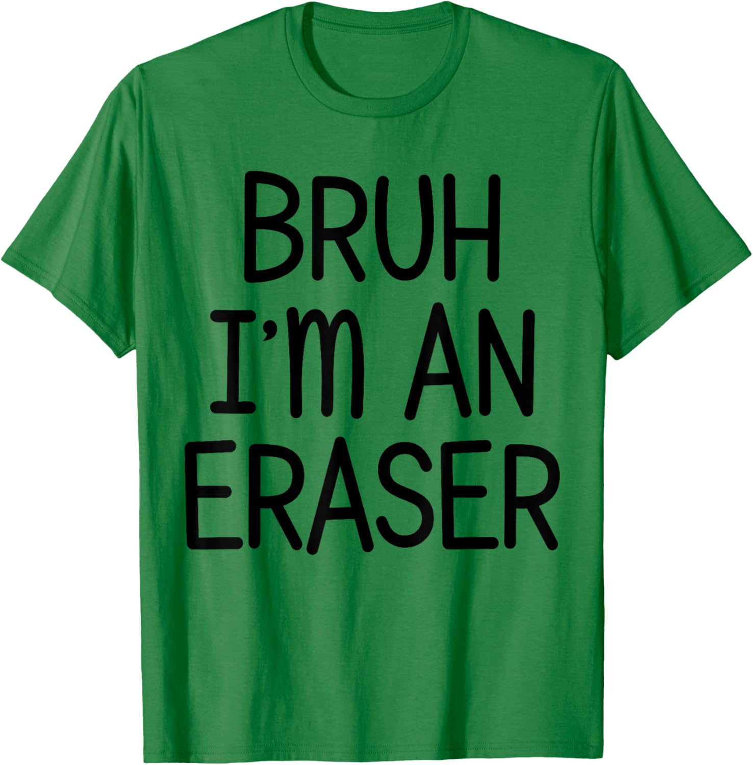 Pretend I'm An Eraser Funny Lazy Halloween Costume Party T-Shirt - T-Shirt | Irish Green