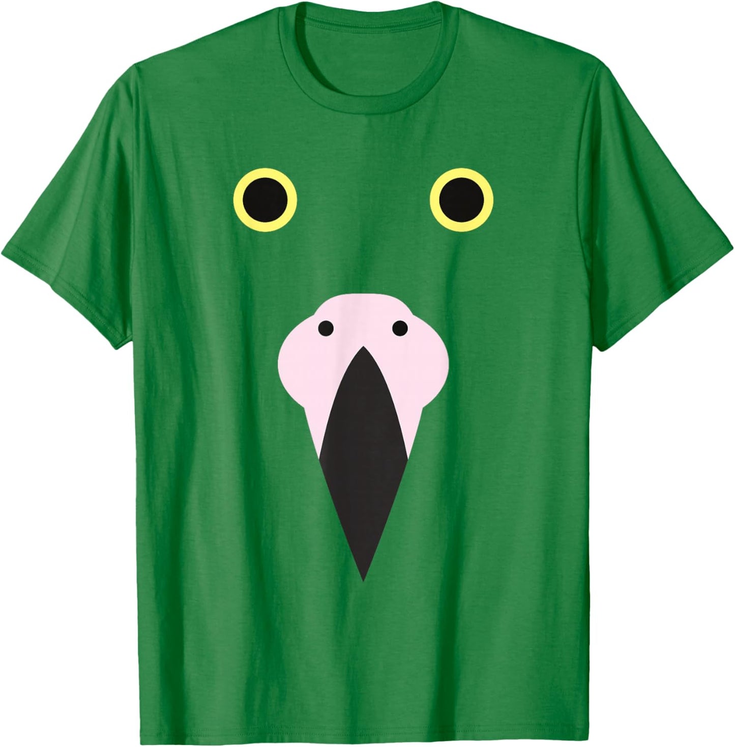 Cute Flamingo Face Halloween Costume T-Shirt - T-Shirt | Irish Green