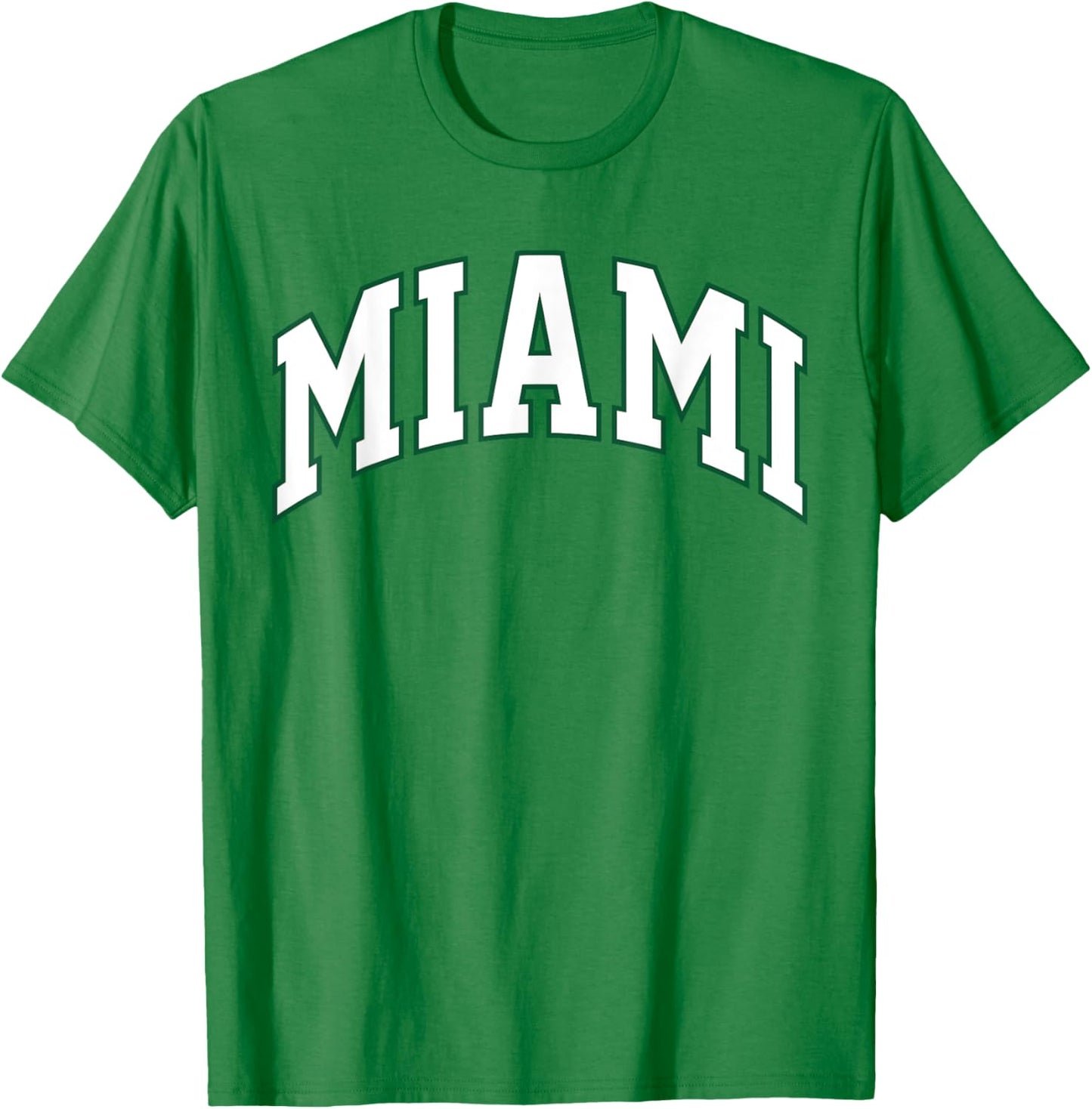 Retro Miami Men Miami Women Vintage Classic Orange Green FL T-Shirt - T-Shirt | Irish Green