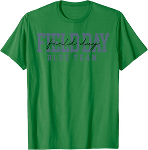 Blue Team Field Day 2026 Let The Games Begin Teacher Kids T-Shirt - T-Shirt | Irish Green