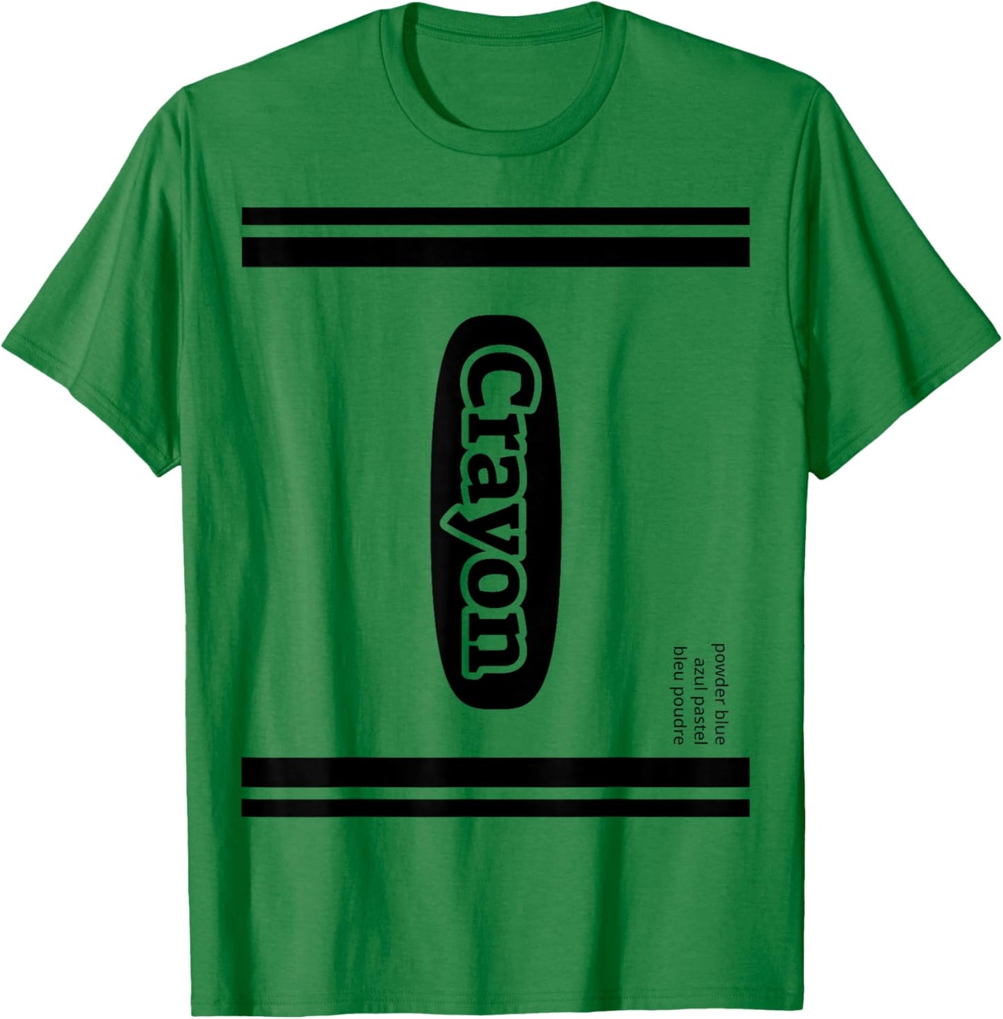 Crayon Powder Blue Group Costume T-Shirt - T-Shirt | Irish Green