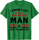I Know I Lift Like An Old Man Try To Keep Up funny gym T-Shirt - T-Shirt | Irish Green