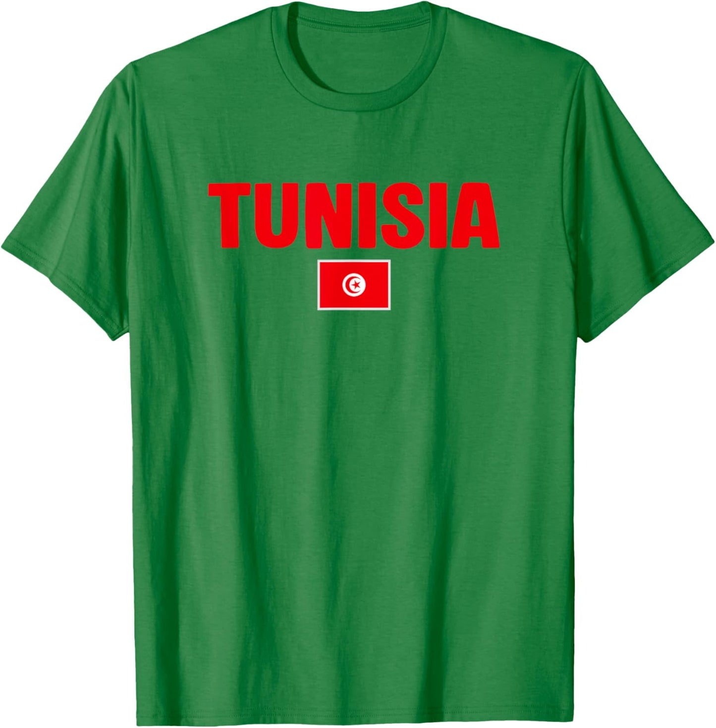 Tunesische Flagge Tunesien T-Shirt - T-Shirt | Irish Green