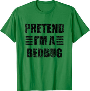 Vintage Pretend I'm a Bedbug Lazy Halloween Costume T-Shirt - T-Shirt | Irish Green