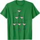 Pop Clink Fizz Champagne Tower Vintage Portrait T-Shirt - T-Shirt | Irish Green