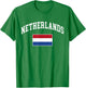 Pays-Bas Drapeau Néerlandais Rétro Vintage Graphique T-Shirt - T-Shirt | Irish Green